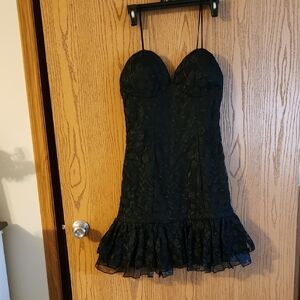 Elegant Black Strapless Dress PTP 15.